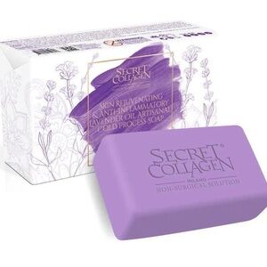 Secret Collagen Anti-Inflammatory Lavender Oil Artisanal Cold Pressed Soap